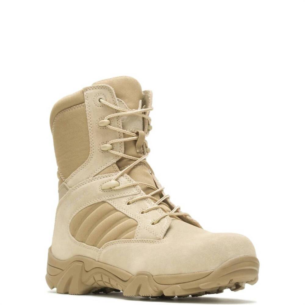 NEW BATES men's gx-8 composite toe side zip boot in desert
